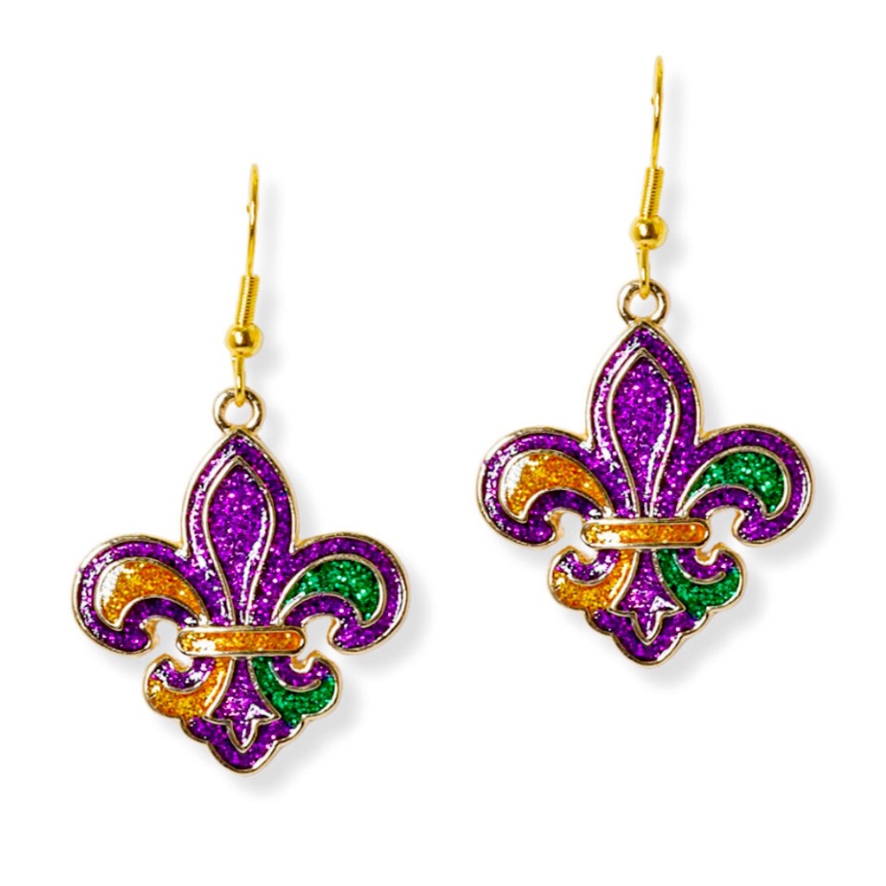 Mardi Gras Earrings